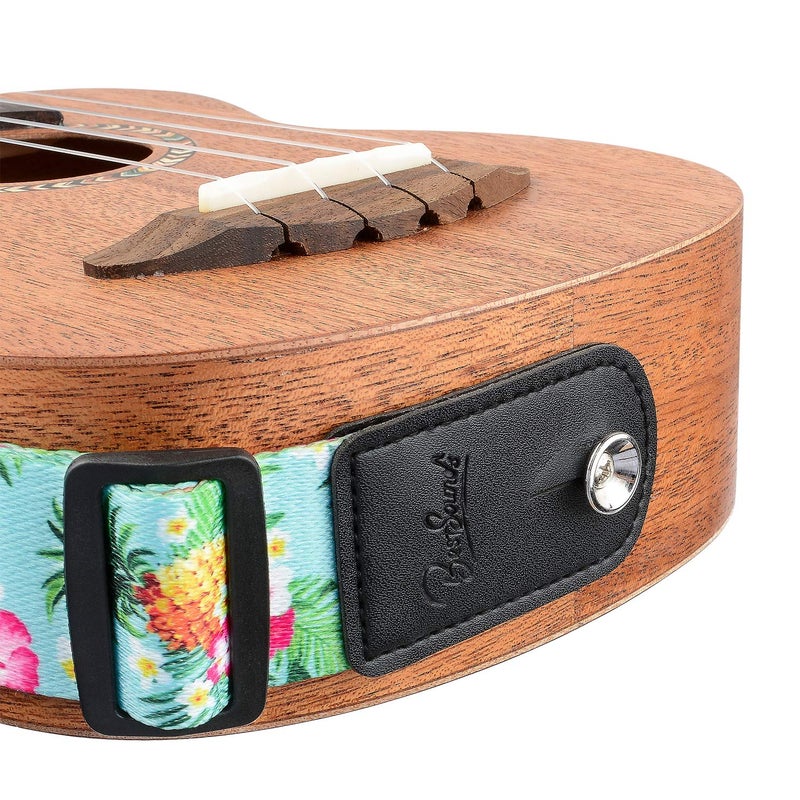 BestSounds Pineapple Ukulele Strap & Hawaiian Style Shoulder Strap Suitable for Soprano Concert Tenor Baritone String Instruments (Pineapple) - Image 5